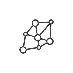 Network Diagram line icon