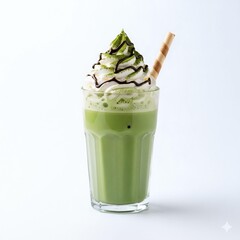 The Signature Matcha, Crowned with Cream and Chocolate Glaze