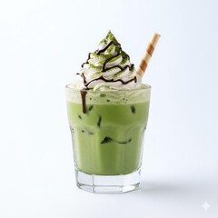 The Signature Matcha, Crowned with Cream and Chocolate Glaze