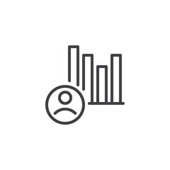 User Demographics line icon