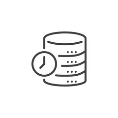 Real-Time Data line icon