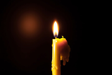 Candle light in the dark