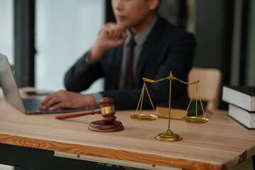 lawyers or attorneys discussing a contract agreement. Successful businessmen have a contract in place to protect it,signing of modest agreements form in office.