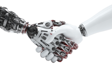 Robotic hands shaking