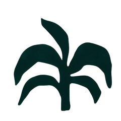 Green coconut Leaf painting 