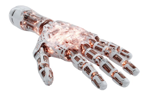 Advanced robotic hand, intricate mechanisms