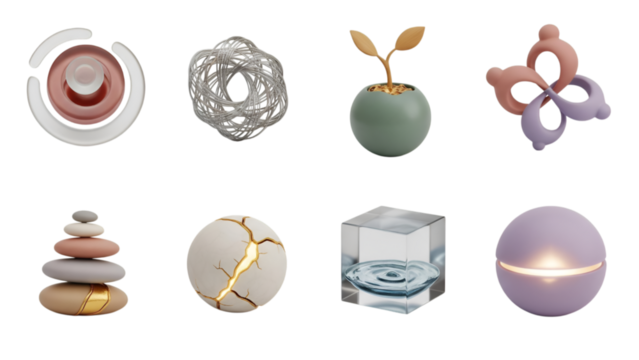 Visualize Complex Emotions: A 3D Icon Toolkit for Psychology and Self-Care