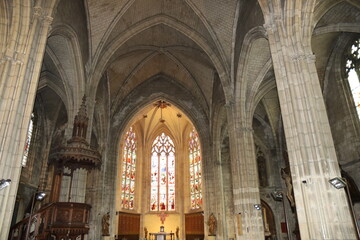 Fototapeta premium Eglise Saint Pierre, église de style gothique, ville de Bordeaux, département de la Gironde, France