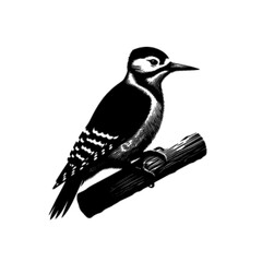 Woodpecker Bird Vector | Colorful Wildlife Illustration Design