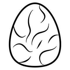 Easter Egg Outline Icons
