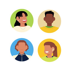 Avatars or profile pictures on social media