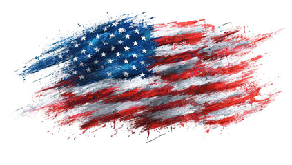 Abstract American flag