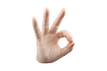 A hand making the okay sign