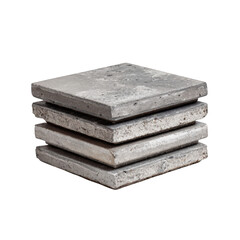 Stack of gray concrete paving stones