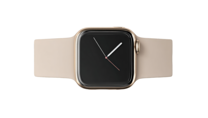 A light beige watch face