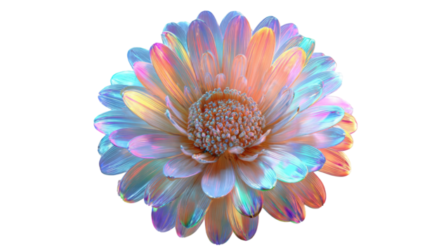 Vibrant iridescent flower - Powered by Adobe