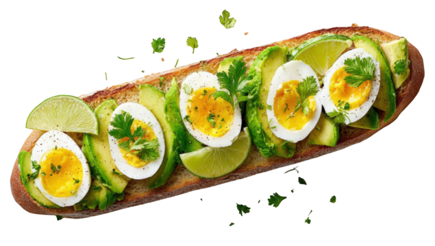Avocado toast with eggs and lime (1)