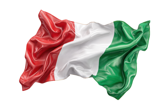 Rippled Flag of Italy