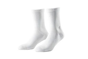 Pair of plain white socks