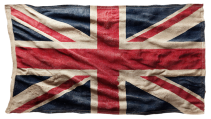 Aged Union Jack flag