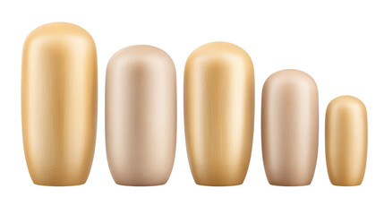 Obraz premium Diverse Range of Natural Skin Tone Foundation Swatches on Isolated Background for Beauty and Makeup Industry