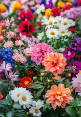 Wedding invitations, wallpaper, Hydrangea myosotis rose peony blue white flowers, green leaves branches collection. Watercolor floral bouquet illustration set. bouquet of colorful flowers. 