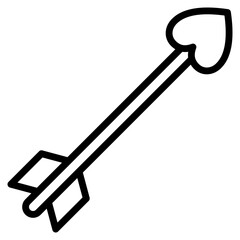 Cupid Arrow  Icon Element For Design