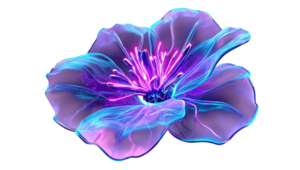 Abstract glowing flower