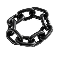 Obraz premium Circular heavy-duty chain