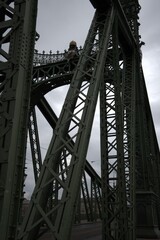 Fototapeta premium The Liberty Bridge (Szabadság híd) in Budapest, Hungary, photographed on June 25, 2025.