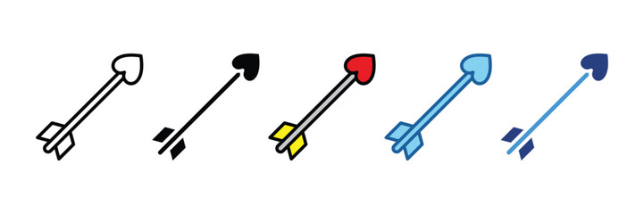 Cupid Arrow  Icon Element For Design