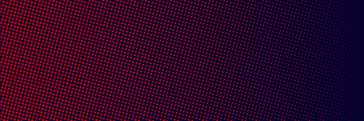 Halftone dots red and blue color pattern gradient grunge texture background. Dot pop art comic sport style vector illustration. grunge vector dots
