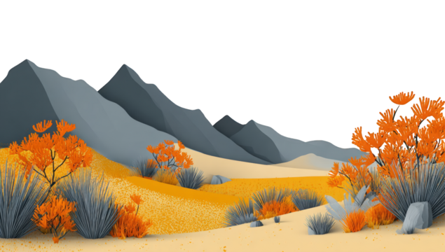 Desert mountain landscape