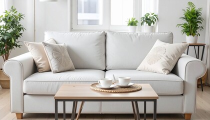 modern living room with furniture