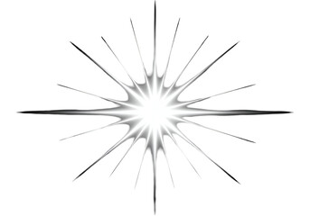 Obraz premium A radiant, symmetrical starburst design radiates light against a dark background.