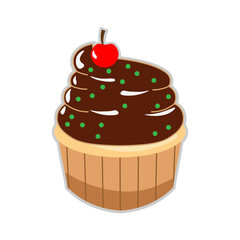 Cup Cake Illustration