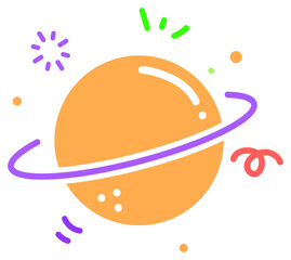 Cute Planet Sticker