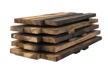 Stack of wooden planks