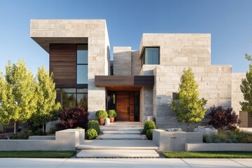 entrance to the house