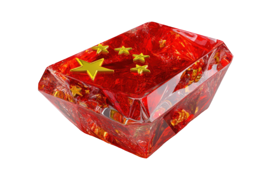 Red gem, Chinese flag design