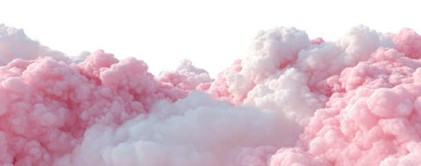 Pastel pink and white cloudscape