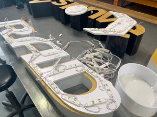 Illuminated 3D Channel Letter Sign Assembly with LED Modules