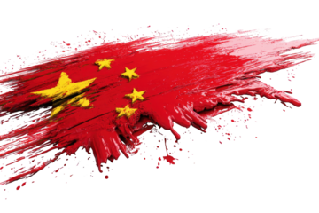 Abstract representation of the Chinese flag