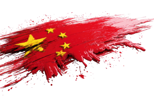 Abstract representation of the Chinese flag