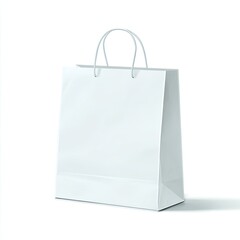 Blank white paper shopping bag (1)
