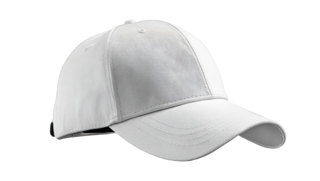 A white baseball cap