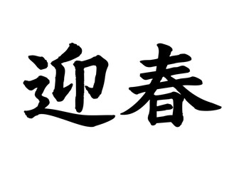 筆文字_お正月_賀正_かすれ文字_ヨコ
