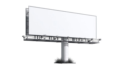 Obraz premium Blank billboard, gray metal frame