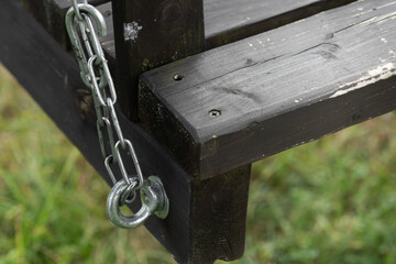 wooden planks, wooden seats, wood texture, swing elements, swing