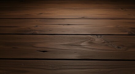 Dark Wooden Floor Surface with Rich Grain and Texture in Indoor Setting